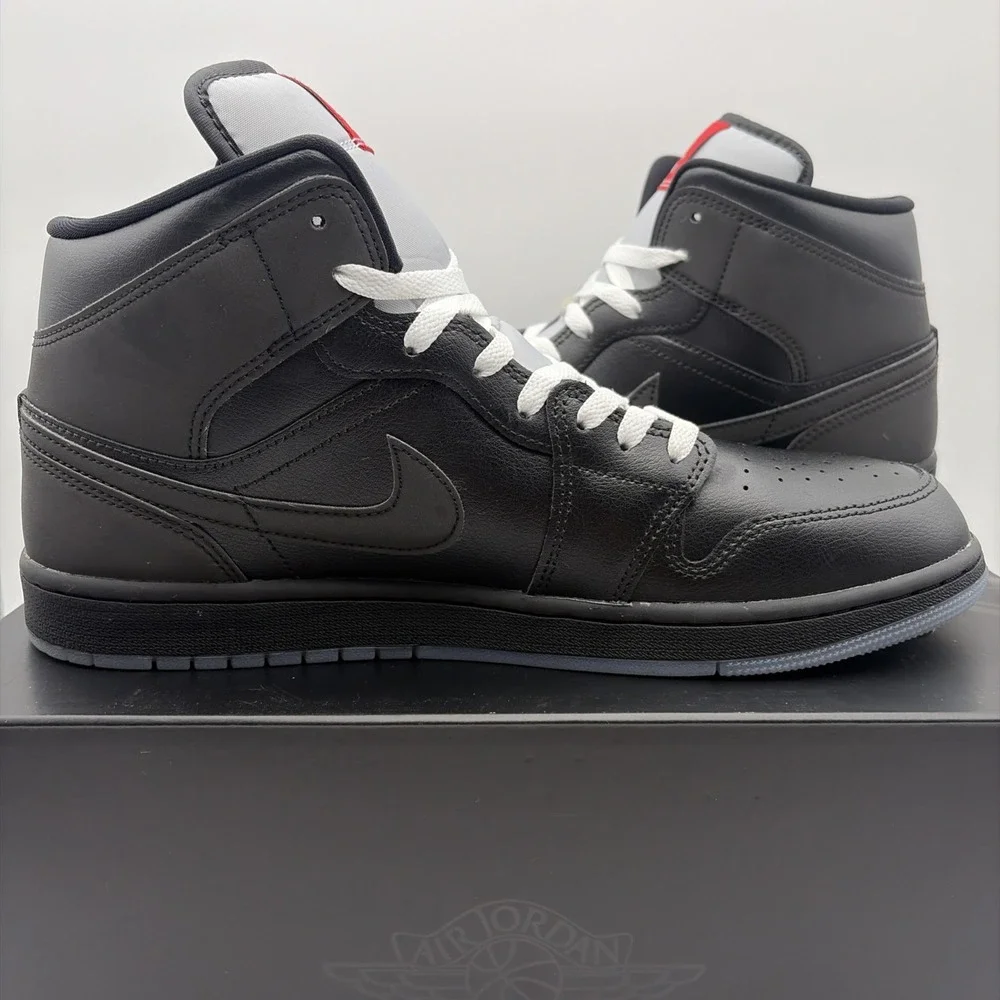 Jordan Air Jordan 1 SE Mid Black Metallic Reimagined HV5177-010 Mens Size 12